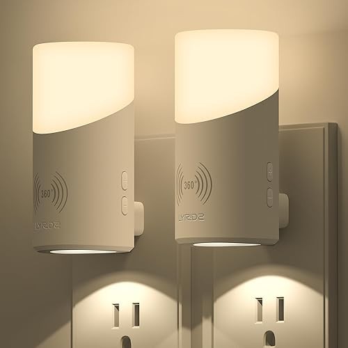 Lyridz Luz nocturna LED enchufable con sensor de movimiento de 360, 1-150 lúmenes, luces nocturnas regulables para interiores para baño, dormitorio, disponible en Yaxa Guatemala
