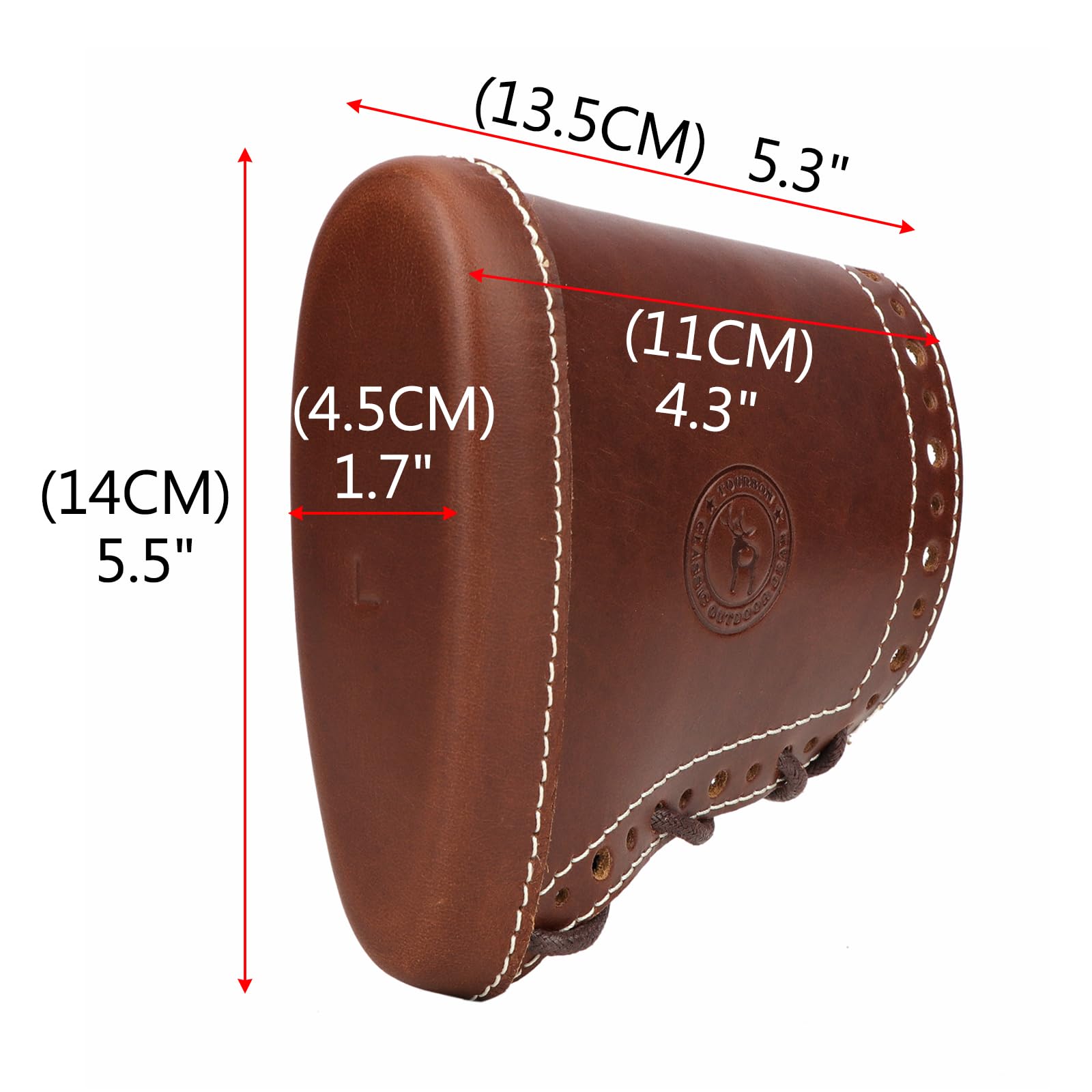 Almohadillas de Retroceso de Cuero Genuino para Escopeta y Rifle, Almohadilla Ajustable para Culata
