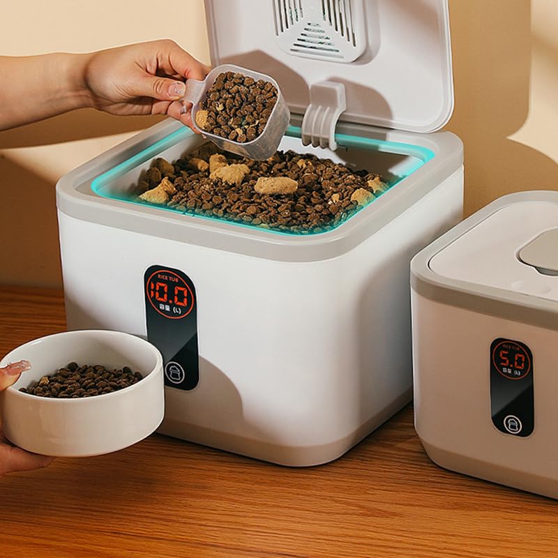 Amazon.co.jp: Jinmoioy ペット フードストッカー 4kg 保存容器 密閉