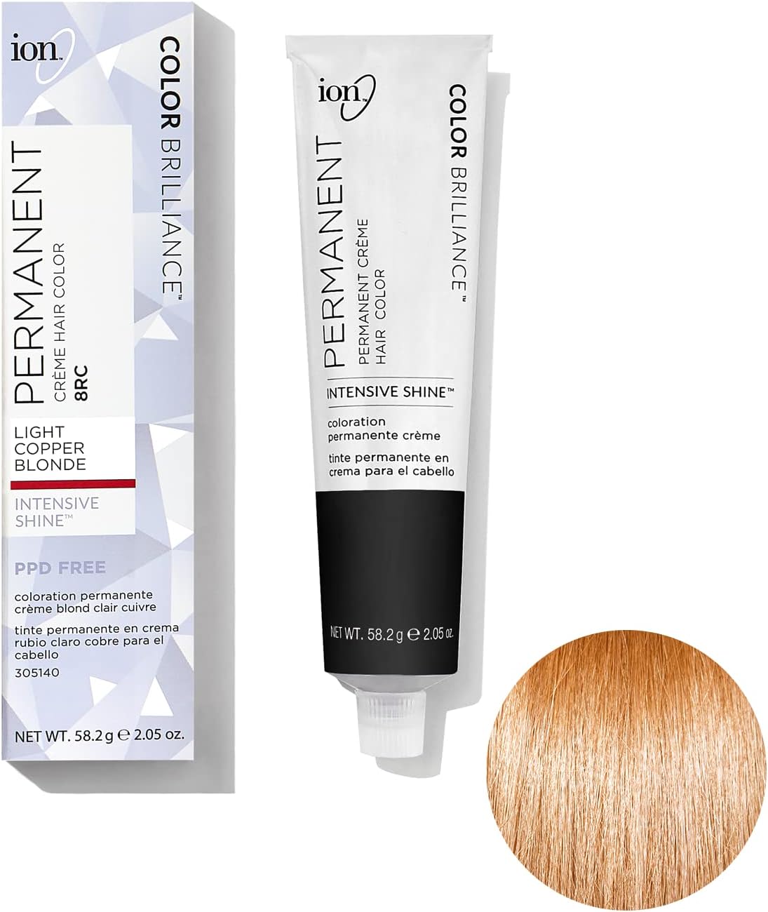 8RC Light Copper Blonde Permanent Creme Hair Color 8RC Light Copper Blonde