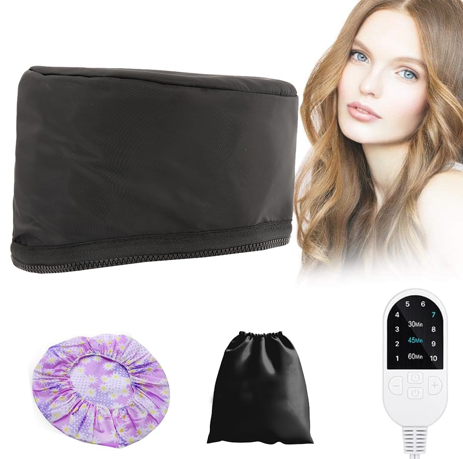 Gorro térmico para acondicionamiento profundo, vaporizador de cabello, calefacción, cuidado térmico, tratamiento eléctrico del cuero cabelludo,