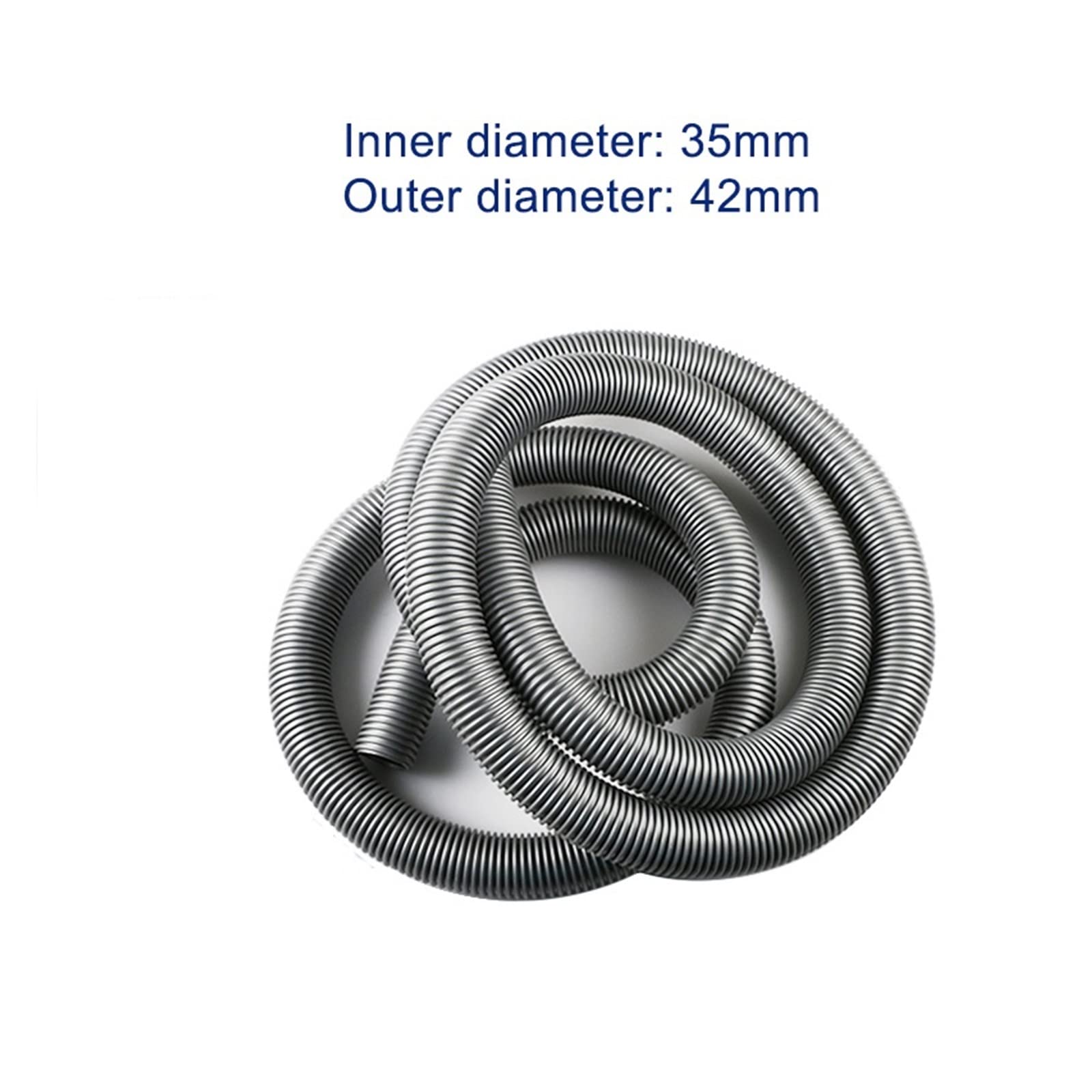 Piezas de limpiador de aspiradora EVA, diámetro interior de 35mm, exterior de 42mm, tubo de manguera de rosca de fuelle, tubo Flexible duradero con alta temperatura