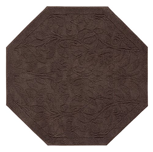 Mohawk Home Foliage Tapis octogonale avec Accents au Chocolat 10,2 x 10,2 cm