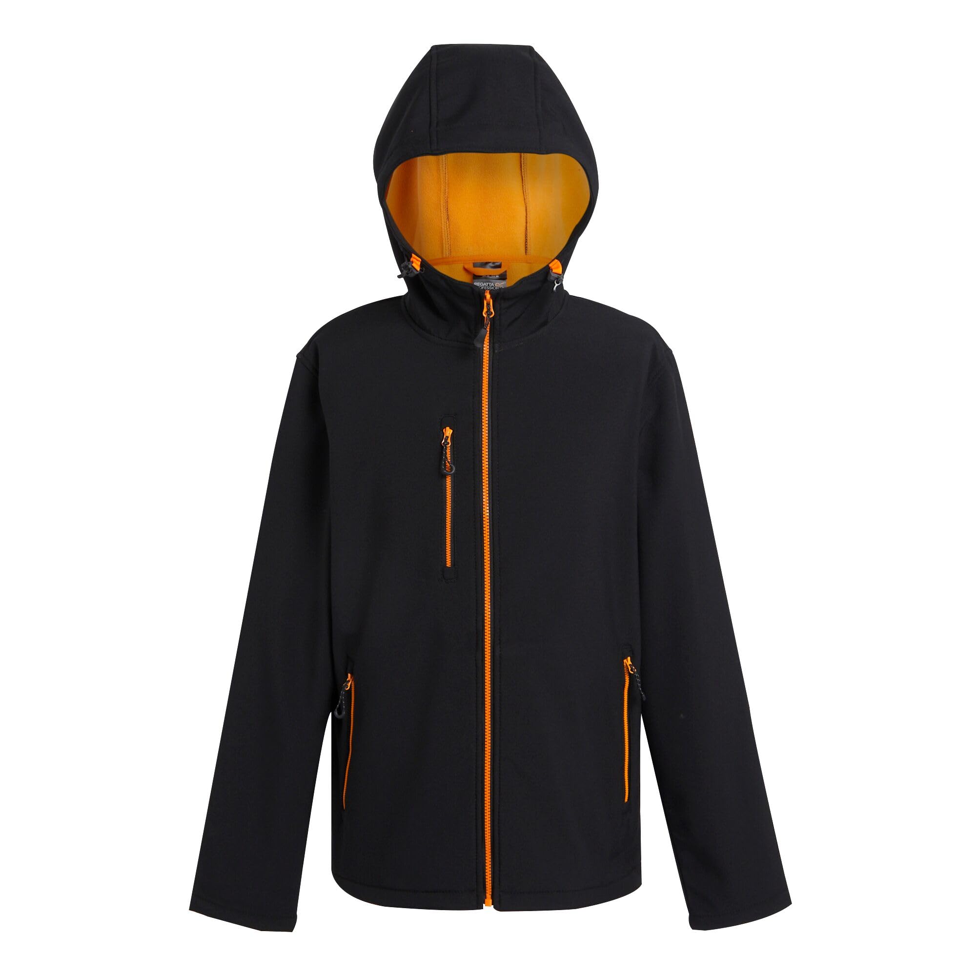 Regatta Professional Navigate 2 Layer Hooded Softshell Jacket Size: Xxl Men's Black