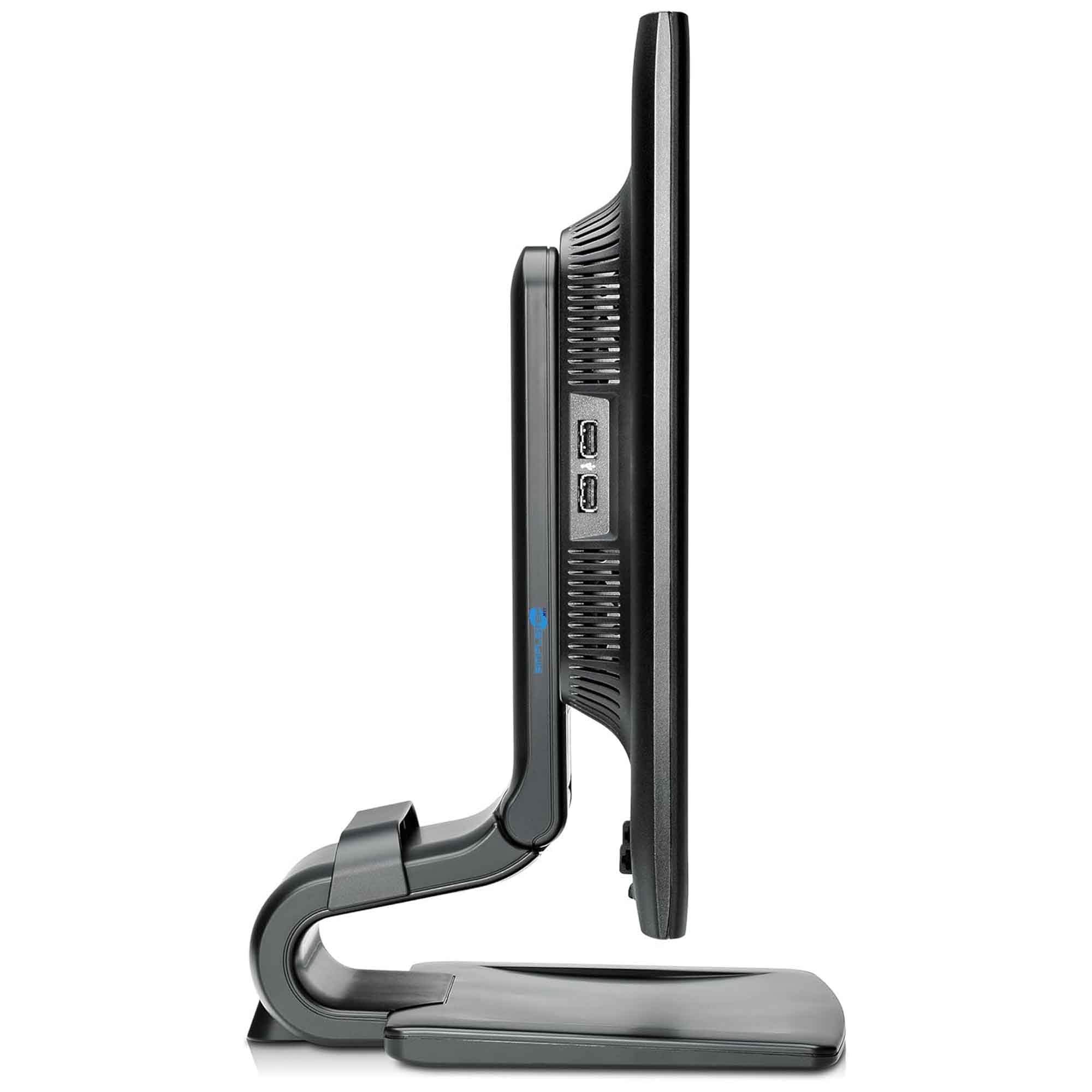 SIMPLETEK - Monitor Nero Widescreen LCD 20" HD+ - DisplayPort DVI VGA Hub USB | Montaggio a parete | Base regolabile inclusa (Ricondizionato)