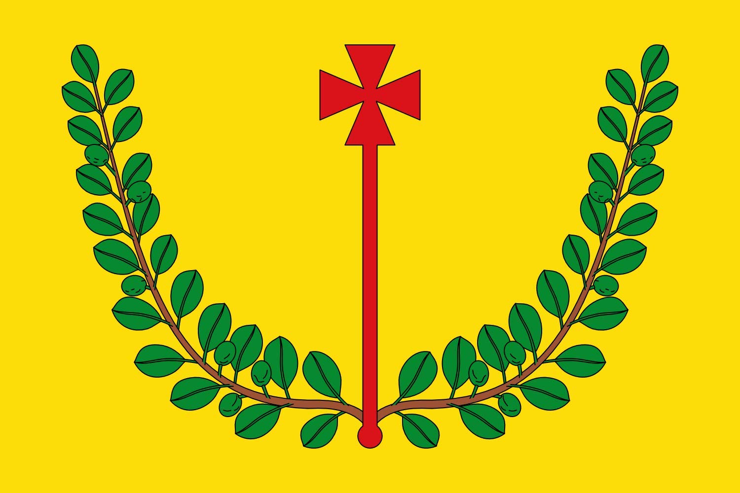 Drapeau Santa Cruz de Nogueras Teruel de qualité supérieure aux finitions haut de gamme