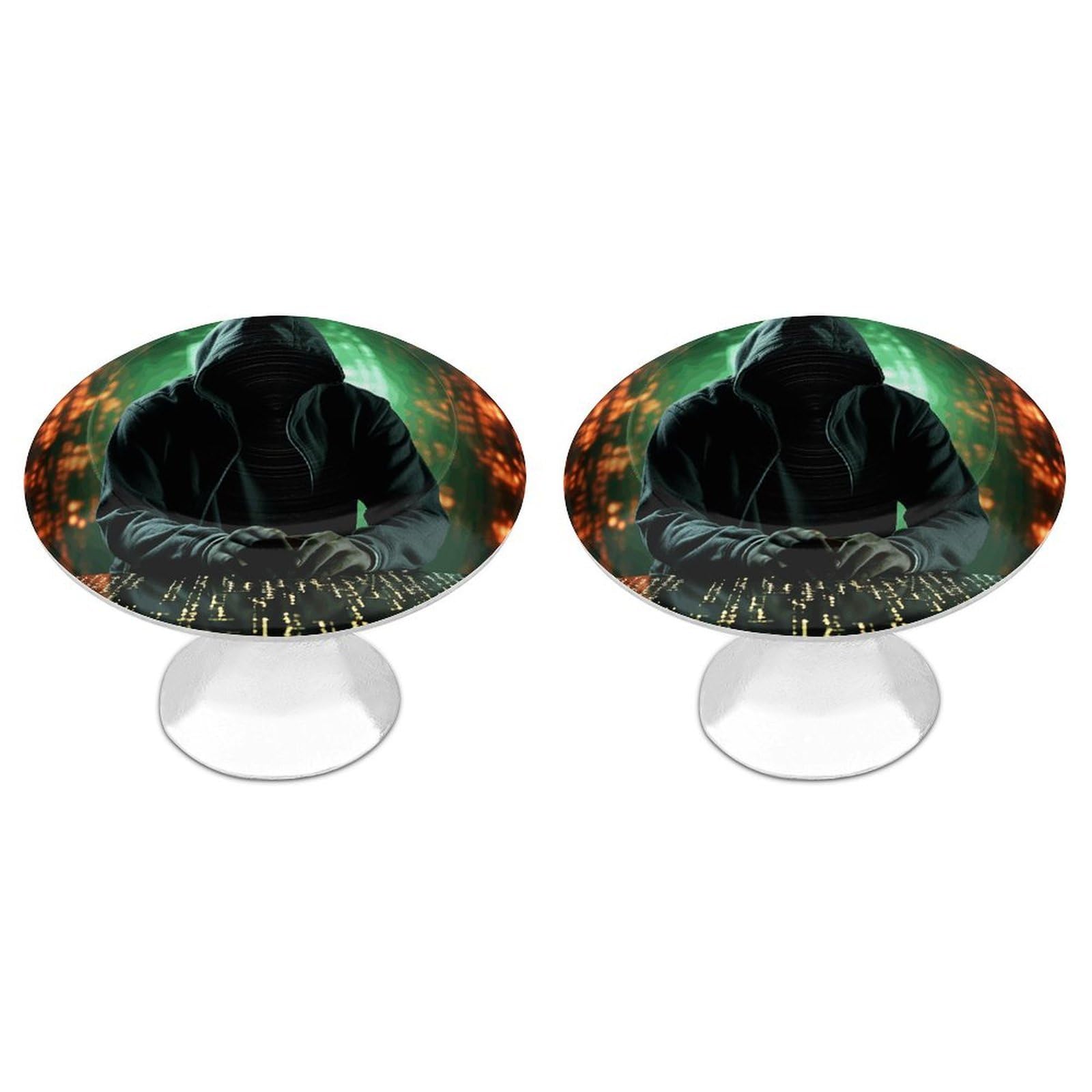 Btcowzrv Style Hacker Attack 2 Pack Cabinet Knobs Drawer Pulls