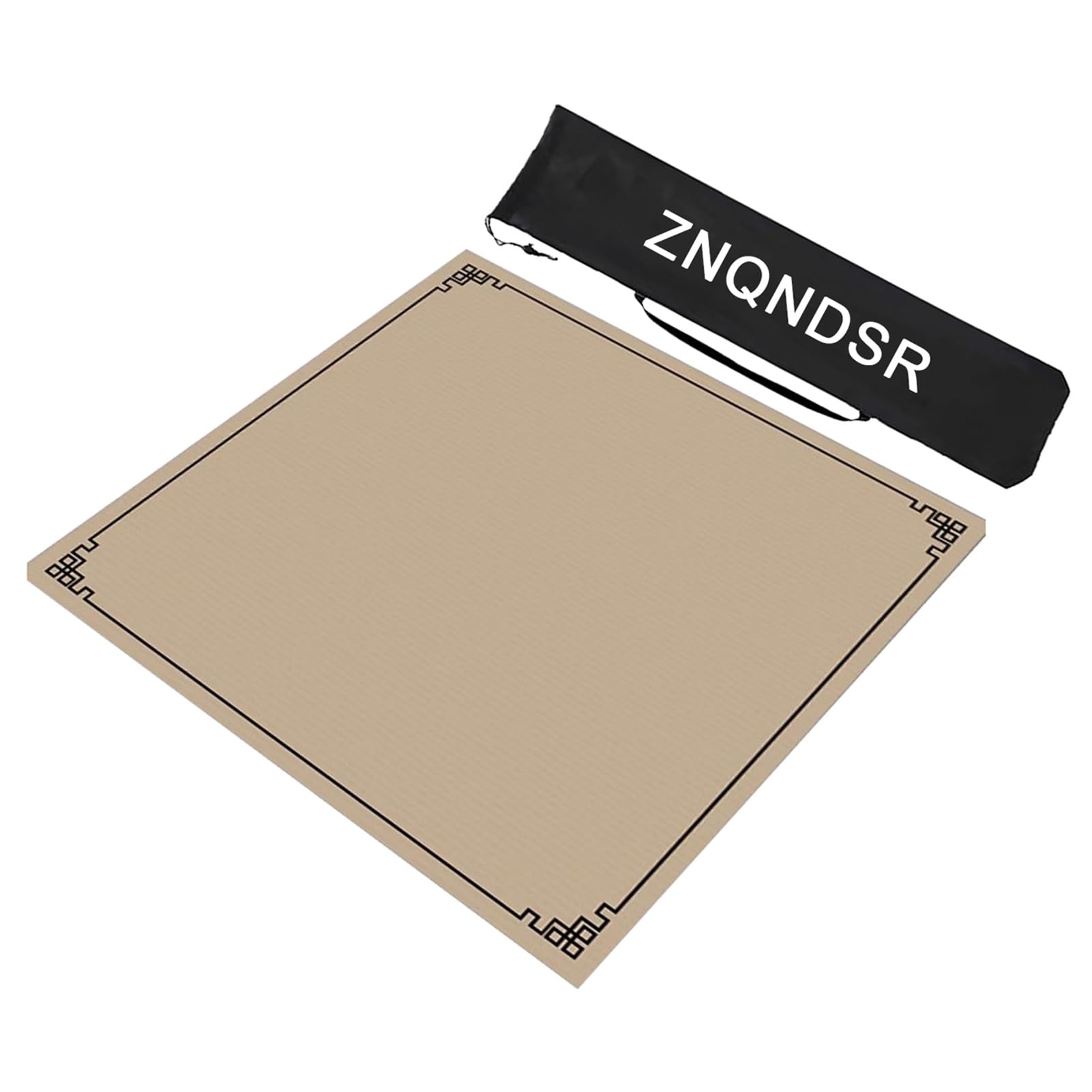 Zagęszczona Podkładka Mahjong, Mata Mahjong Do Gier Karcianych Do Pokera Gry Planszowe Gry Kafelkowe, Mata Do Gry Mahjong Z Torbą Do Przechowywania(Beige,100cm/39in)