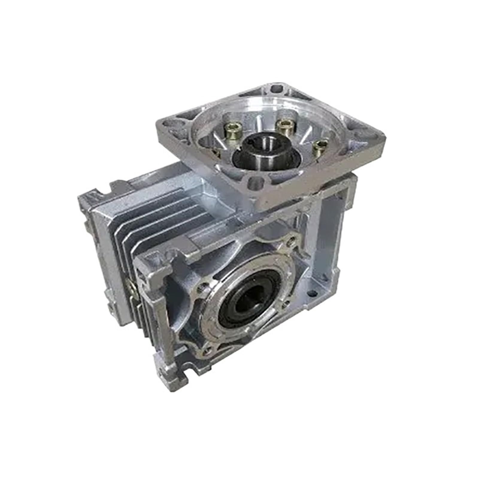 NVSFZGIYG 5:1-80:1 Worm Reducer NMRV030 11mm Input Shaft RV030 Gearbox for NEMA 23 Stepper Motor or 57mm DC(Ratio 7.5 to 1)