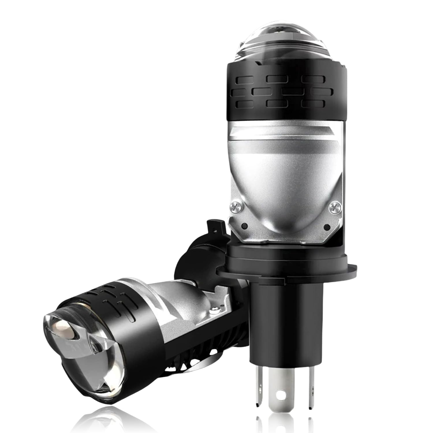 Super Bright H4 LED Headlight Bulb – 45W High Power Dual Beam, 15000 LM 6000K Cool White, Mini Projector Lens, Plug & Play LED Headlight Upgrade for Cars, Bikes & Scooters | Pack Of 1-image-34