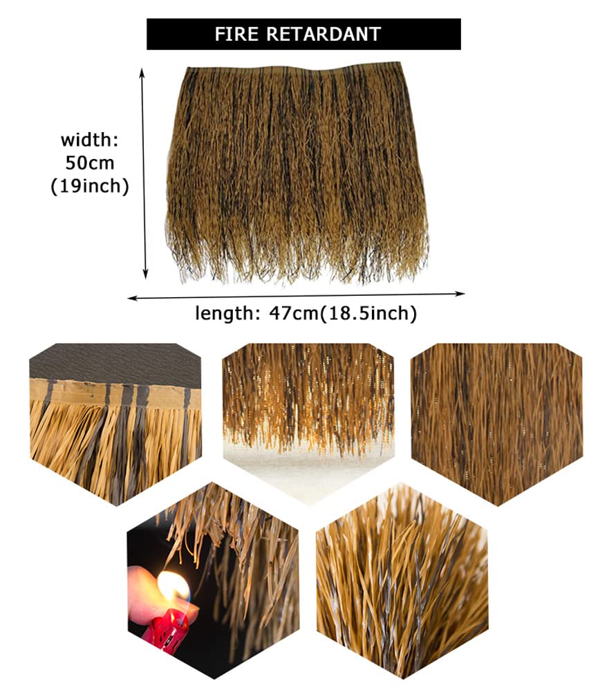 Rouleau De Toit En Paille De Palmier Mexicain Artificiel, 50 Cm De Large, Panneaux De Chaume