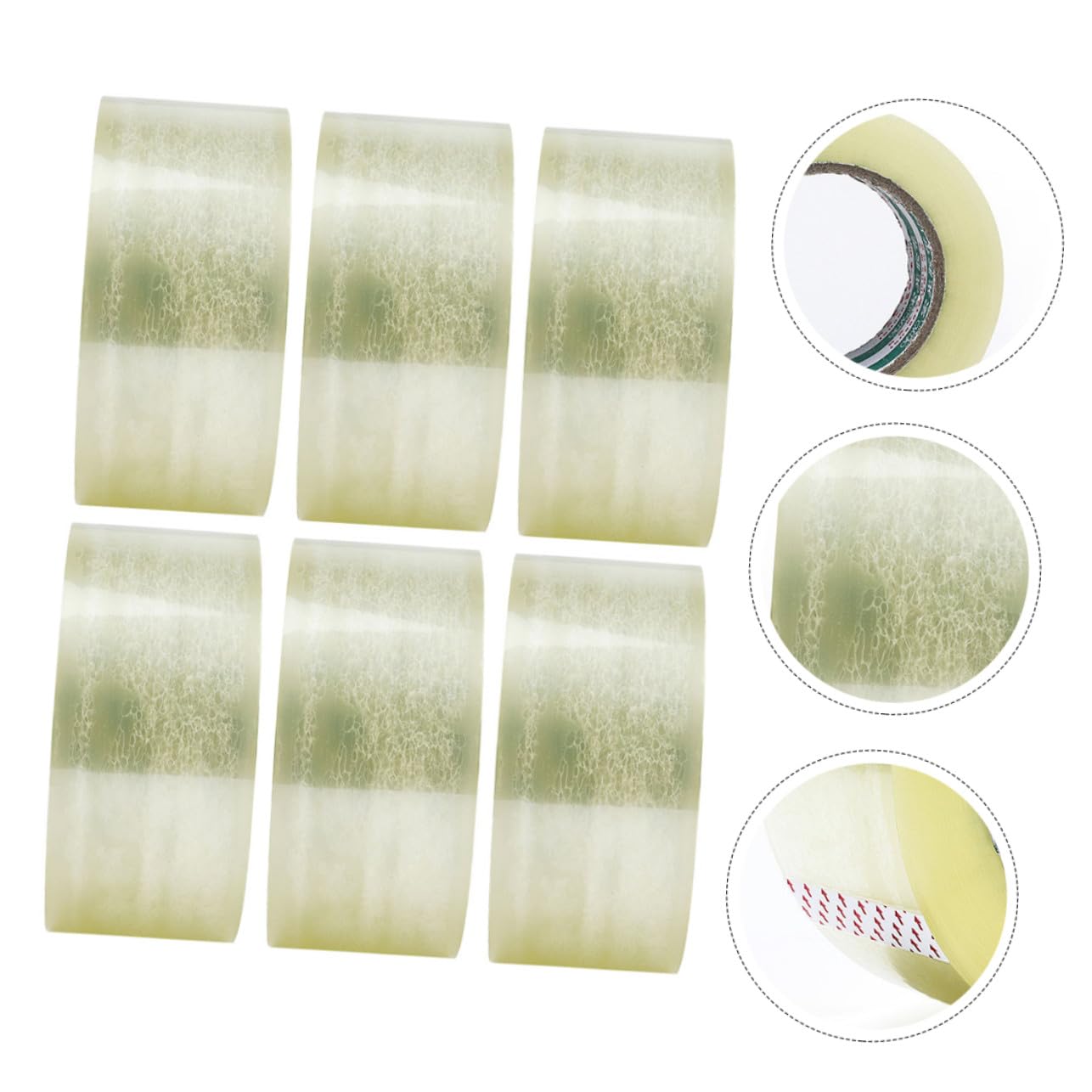 Gatuida 6rouleaux Ruban Adhésif Transparent Étanche Pour Scellage De Boîtes Ruban Haute Viscosité Simple Pour Fermeture De Cartons Et Emballage