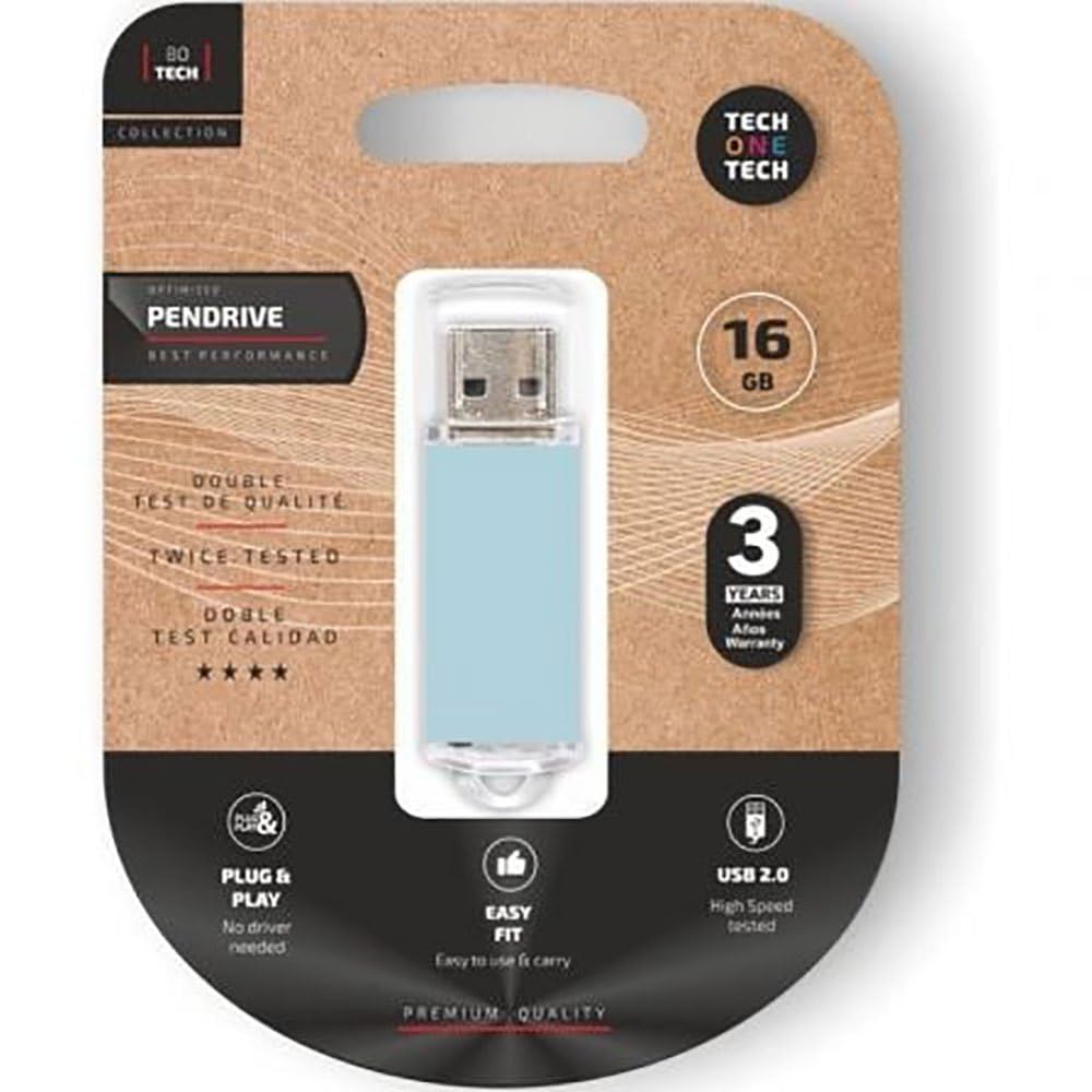 Tech One Tech Pendrive TEC3010-​16 16 GB USB 2.0