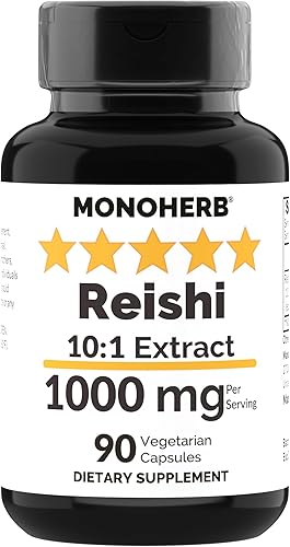 Extracto de hongos Reishi 1000 mg - 90 Cápsulas Vegetarianas