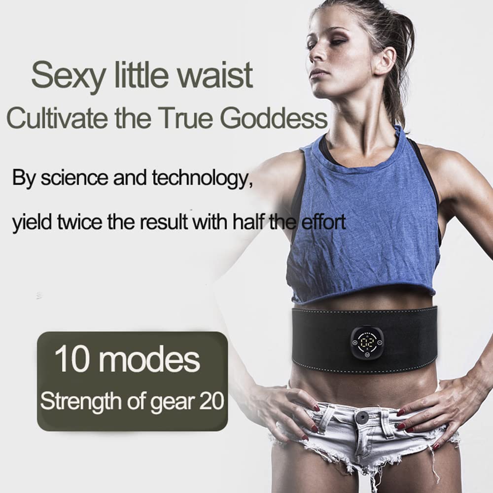 10Trybów 20Poziom Stymulator Mięśni Abs Elektryczny Trener Ems Toner Usb Akumulator Wibracje Brzucha Pas Fitness Ciało Talia Brzuch Utrata Masy Ciała