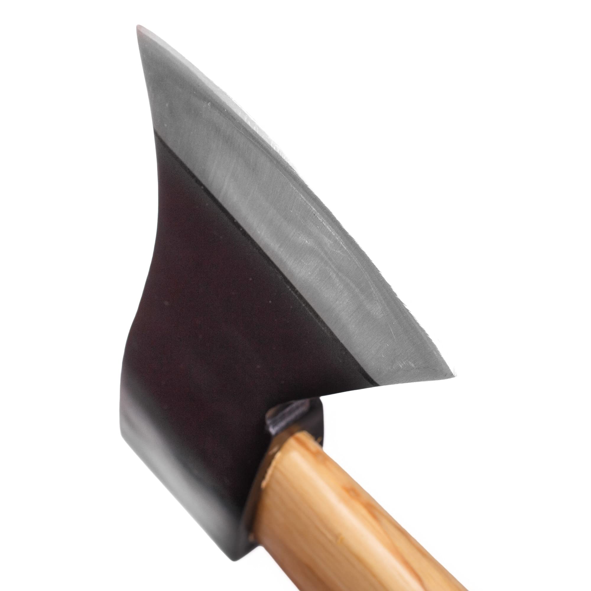 Mivos Hacha Forestal 1600 g Con Mango de Madera de Hickory y Cabeza de Acero Al Carbono - 83 cm - Para Cortar, Rajar, Partir y Procesar Madera en Jardín y Bosque