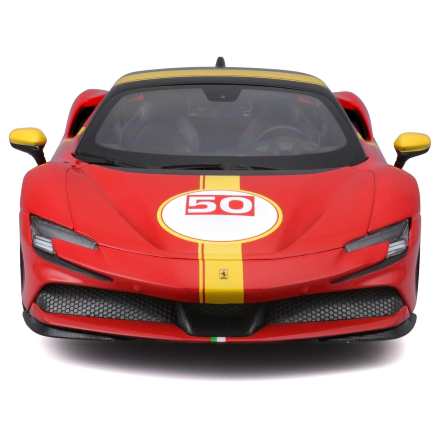 Miniature Burago 1/18 – Ferrari SF90 Hybrid N°50 Le Mans, Avec écrin, Neuve