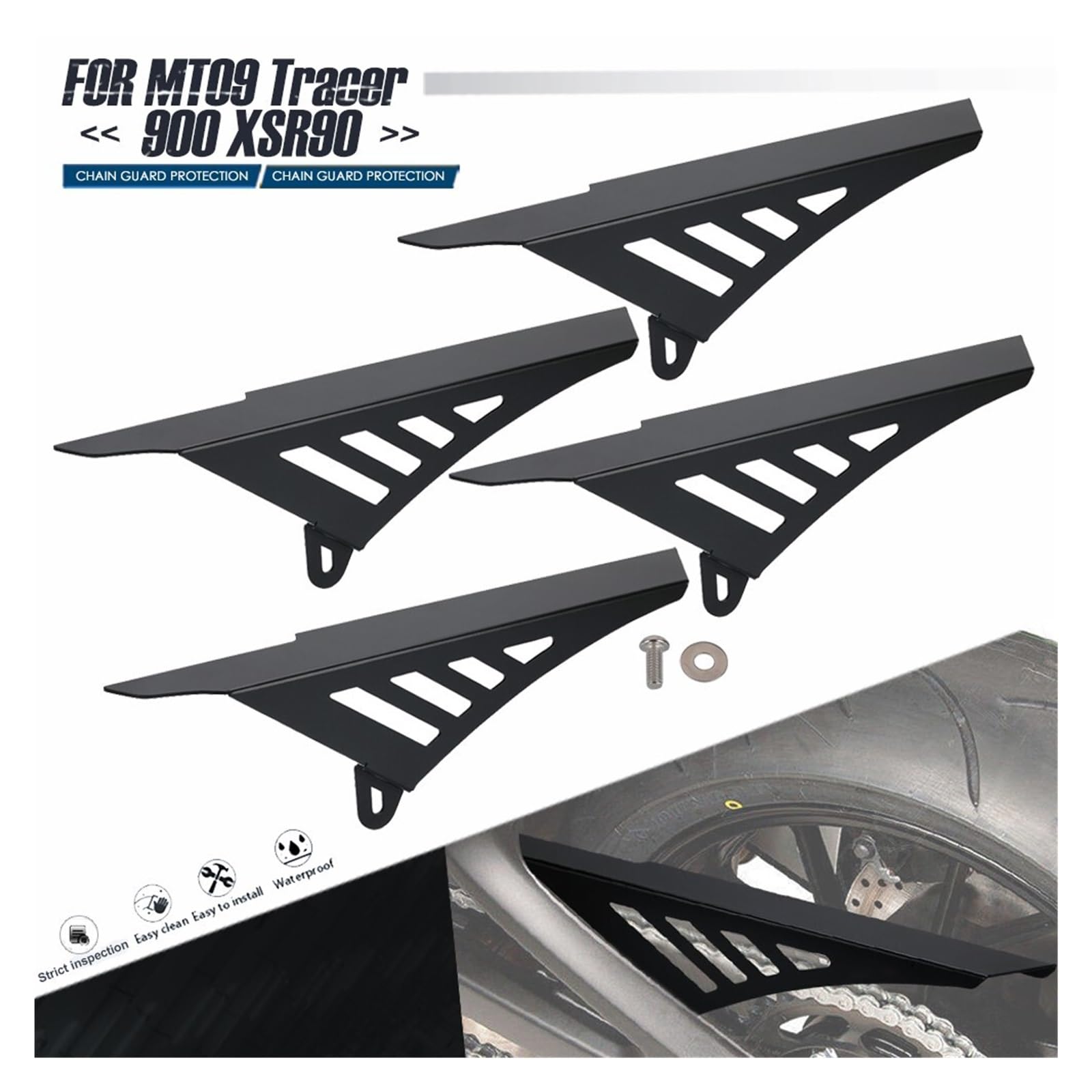 Für Ya&maha MT-09 ABS XSR900 Tracer 900 2014-2015-2016 Motorrad Kettenrad Abdeckung Schutz Motor Rahmen Slider Leitfaden Wache Kettenradabdeckung