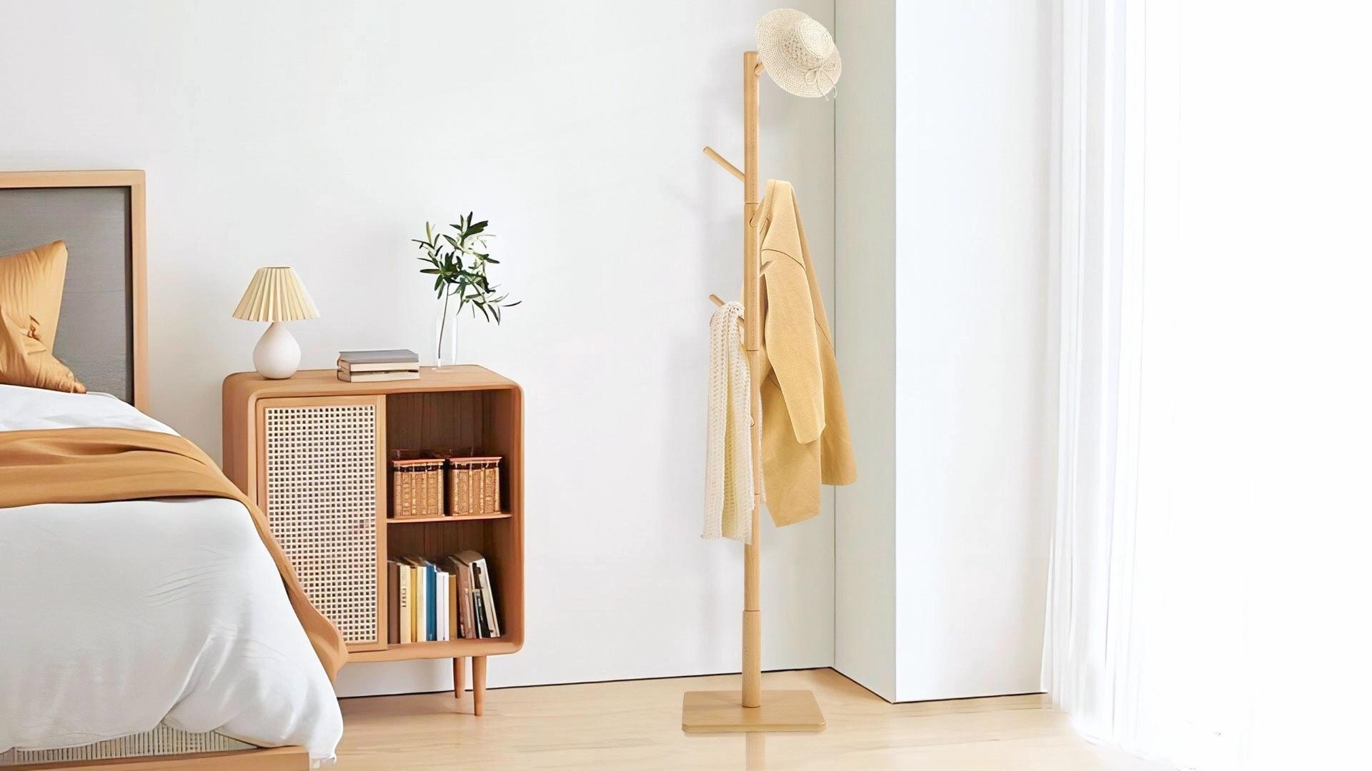 Amazon.co.jp: Yawinhe ポールハンガー 8つのフックがついたハンガー