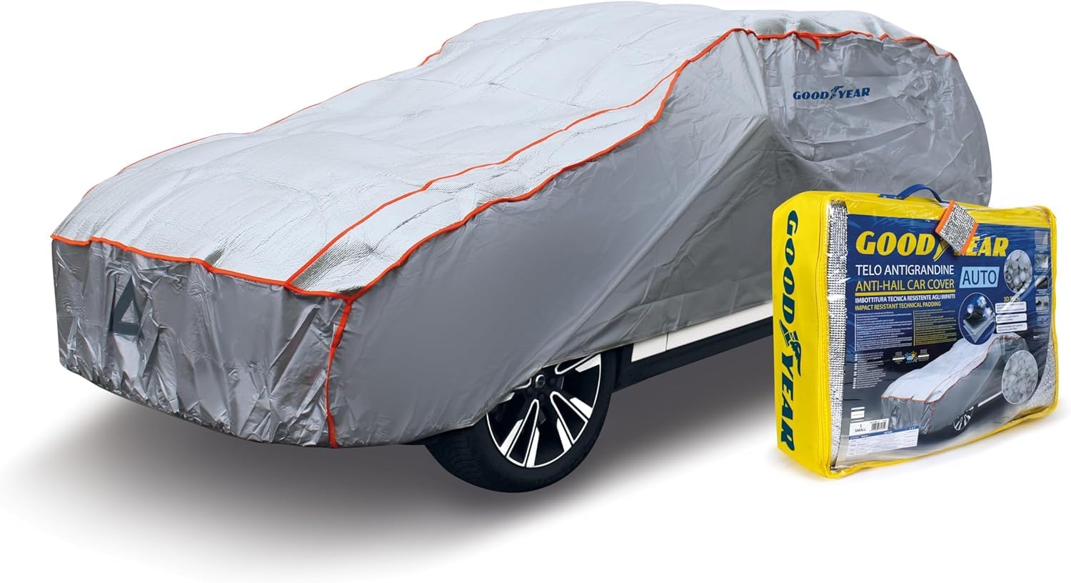 Goodyear Telo Copriauto Antigrandine, Telo Anti Grandine per Auto e Suv, Anti UV, Impermeabile, Antigrandine di qualità