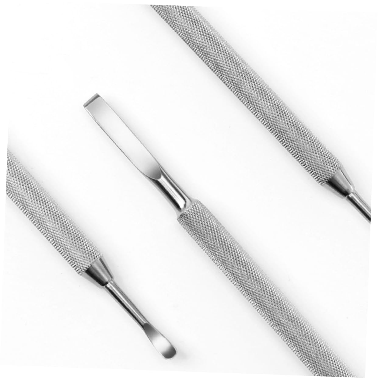 Didiseaon 3pcs Nail Cuticle Cleaner Tool Set Stainless Steel Push Scraper for Nail Art Maintenance