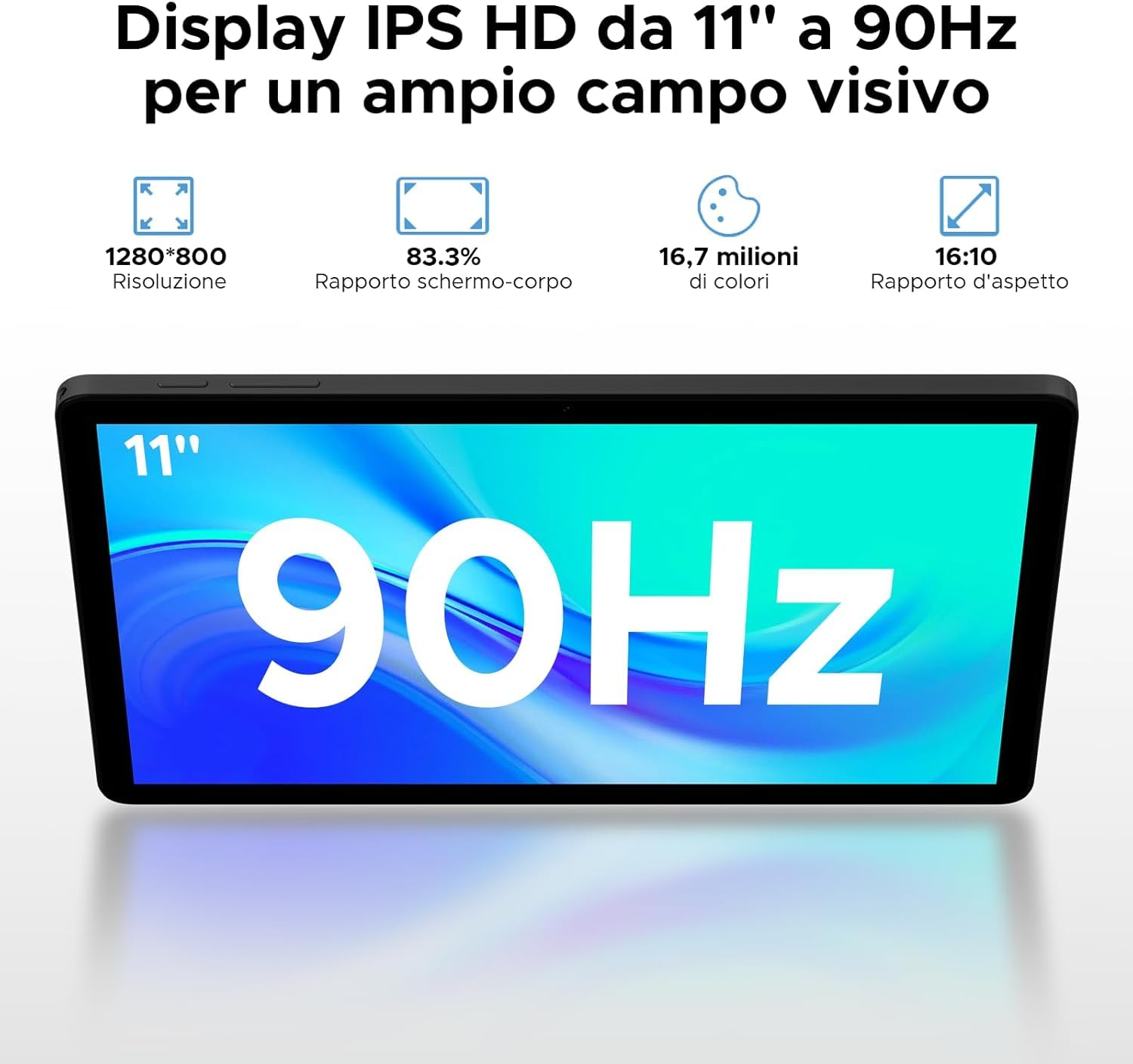 DOOGEE Tab A9 PRO+ Android 16 Tablets con Tastiera e Penna, Tablet 11 Pollici, 30GB RAM+128GB ROM/TF 2TB, 8580mAh 5G WiFi, Octa-Core PC,Gemini AI/Widevine L1/13MP/GPS/OTG/Doppi altoparlanti/3.5mm Jack