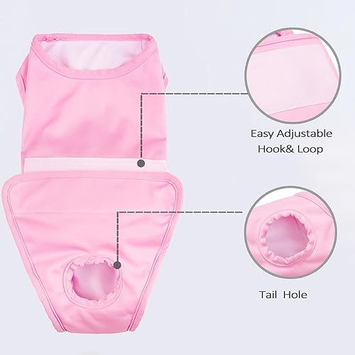 Miniatura 6 de Pañal de cuerpo completo para perro con pañales para cachorros, traje de recuperación fisiológica para perros y gatos después de la cirugía, body