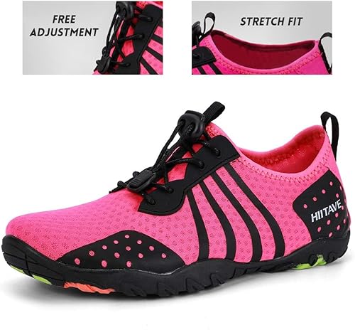 Miniatura 5 de Zapatillas para el agua hiitave para hombre y mujer, de secado rápido, zapatillas tipo calcetín estilo barefoot, para surf, caminar por el río,