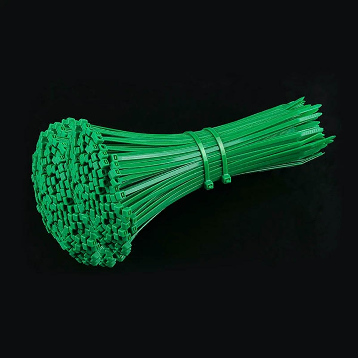 Bsguz Green 100Pcs 100Pcs Colorful Self-Locking Nylon Cable Ties Zip Ties Wire Binding Wrap Straps For Cable Management And-4.6X200mm