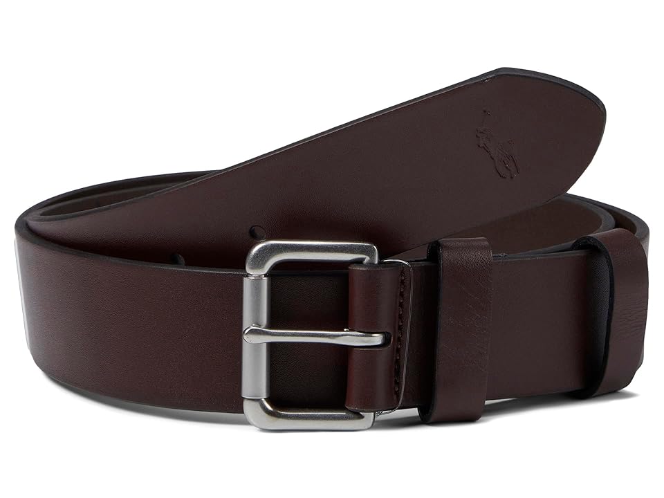 Polo Ralph Lauren Saddle Patch (Brown) Men's Belts INTERNATIONAL SHIPPING
