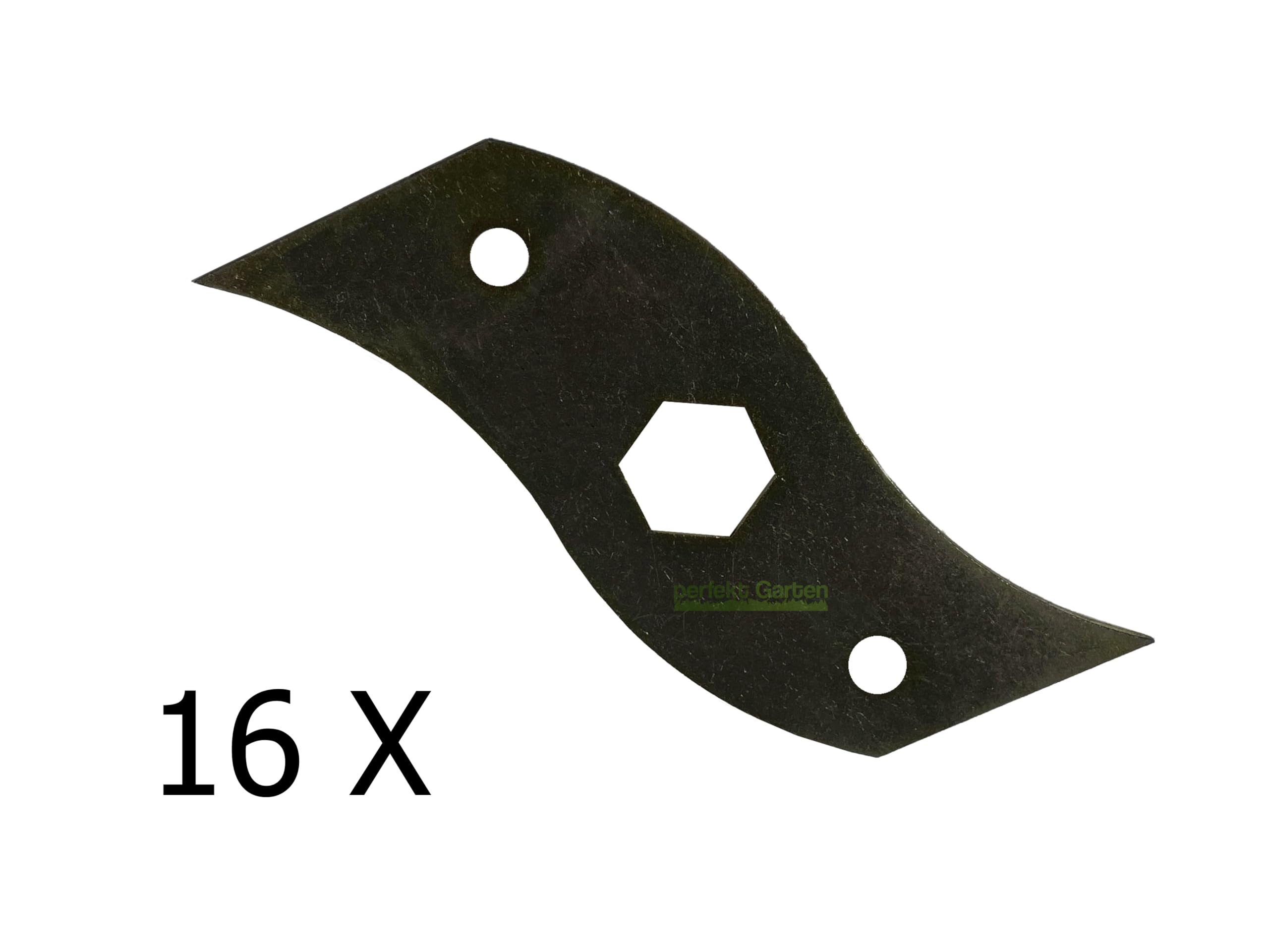 perfektGarten Couteau scarificateur 16 x 15 cm compatible avec McCulloch M1738E M3538 P Hecht S390 5444210-01