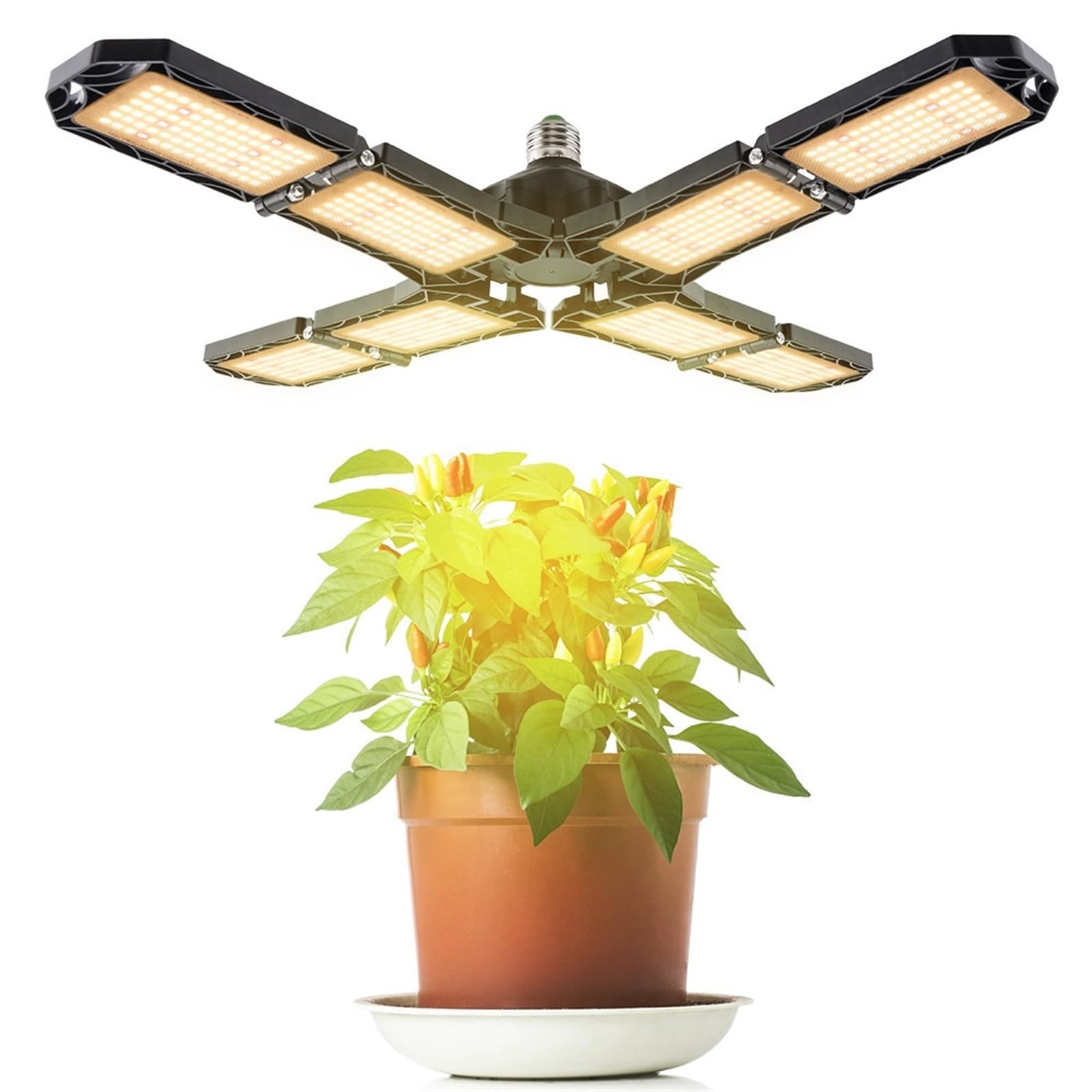 Luci di coltivazione for piante da interno a spettro completo, pannello luce LED pieghevole for la, luci for for crescita, semina, fioritura e fruttificazione,Risparmio energetico