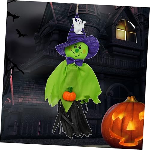 Miniatura 5 de MERRYHAPY Treat - Paquete de 6 decoraciones colgantes de fantasmas, espantapájaros, accesorios de Halloween, decoración al aire libre, fantasma,