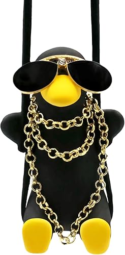 Adorno colgante de auto de pato oscilante bonitos accesorios para colgar en el espejo retrovisor colgante de automĂłvil gafas de sol negras Adorno colgante de auto de pato oscilante bonitos accesorios para colgar en el espejo retrovisor colgante de automĂłvil gafas de sol negras