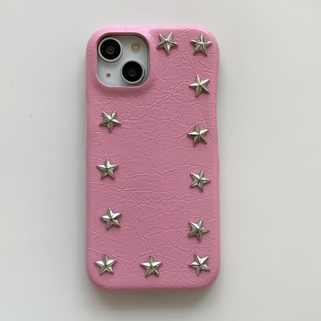 Coque antichoc iPhone 17 Pro étui de protection cuir robuste rose - 8