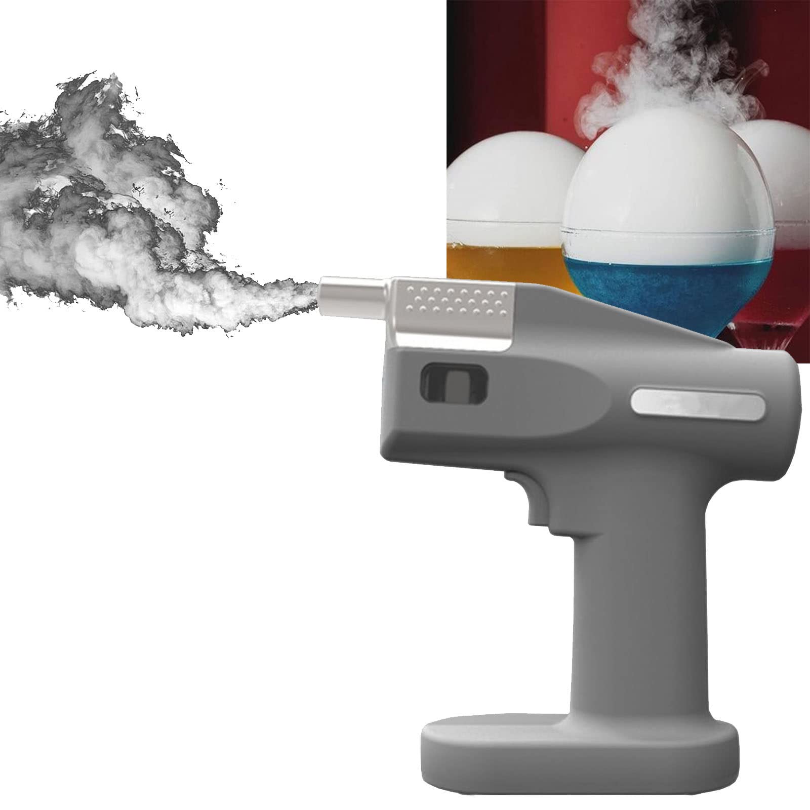 Ręczne Urządzenie Pistolet do Palenia Koktajlowy Pistolet Zaparzający Dym, Przenośny Palacz do Żywności z Zimnymi Smakami Dymnymi, do Serów, Ryb, Steków, Mięsa, Grilla