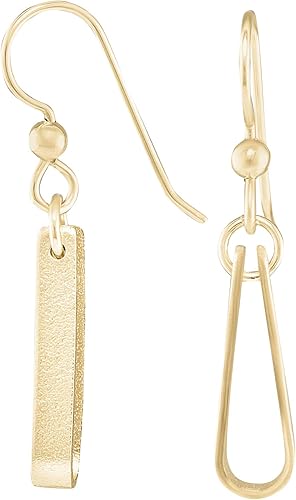 Minimalist Teardrop 14k Gold Filled Dangle Earrings For Women Unique Jewelry Gift Idea For Modern Mom Cute Fashion Accessory For Everyday Wear