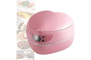 Peach Heart-Shaped Rice Cooker