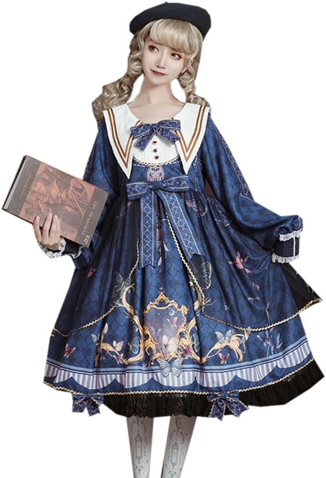 Amazon.co.jp: 【Sanjucos】 ロリータワンピース 長袖 洋服