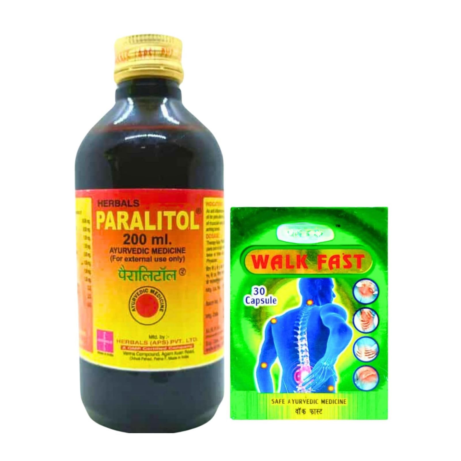 Ayurvedic Paralitol Oil & Walk Fast Capsule | Artharists | Joint pain | Pain relief | 200ml + 30caps | Combo Pack (B0CSFQDGMG) Amazon Price History, Amazon Price Tracker