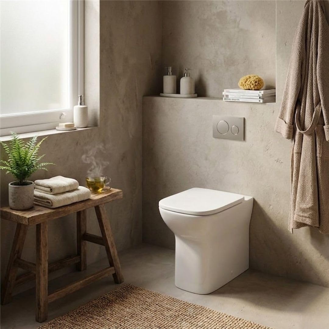 WC filomuro in ceramica bianca con sedile in duroplast incluso – S20 | Vitra