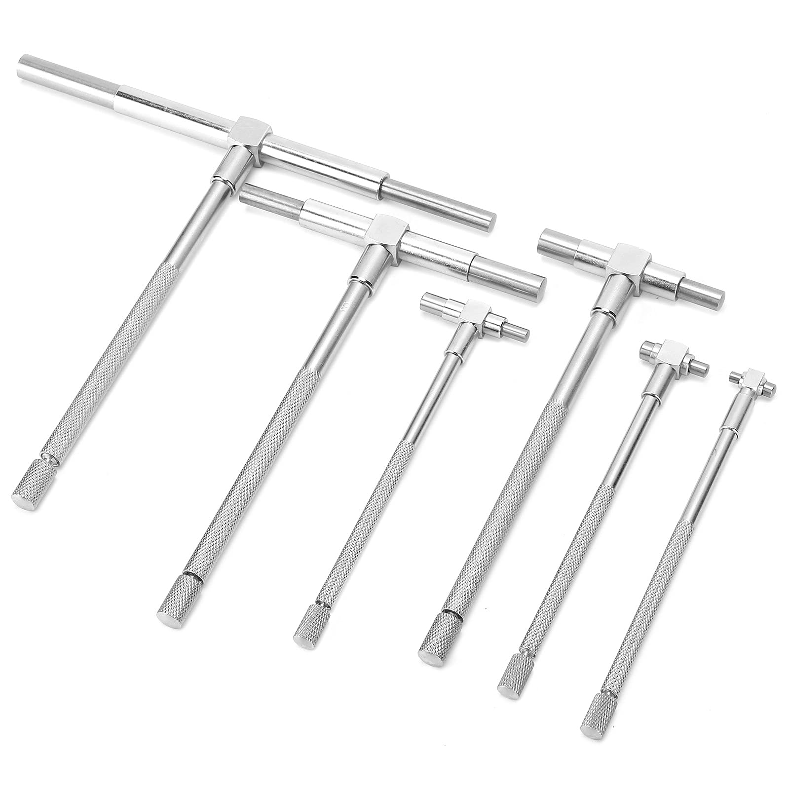 ViaGasaFamido Jauge Télescopique de Précision, Ensemble de 6 Pièces, Diamètre Intérieur Réglable 90-150mm, Type T, Précision 0,01