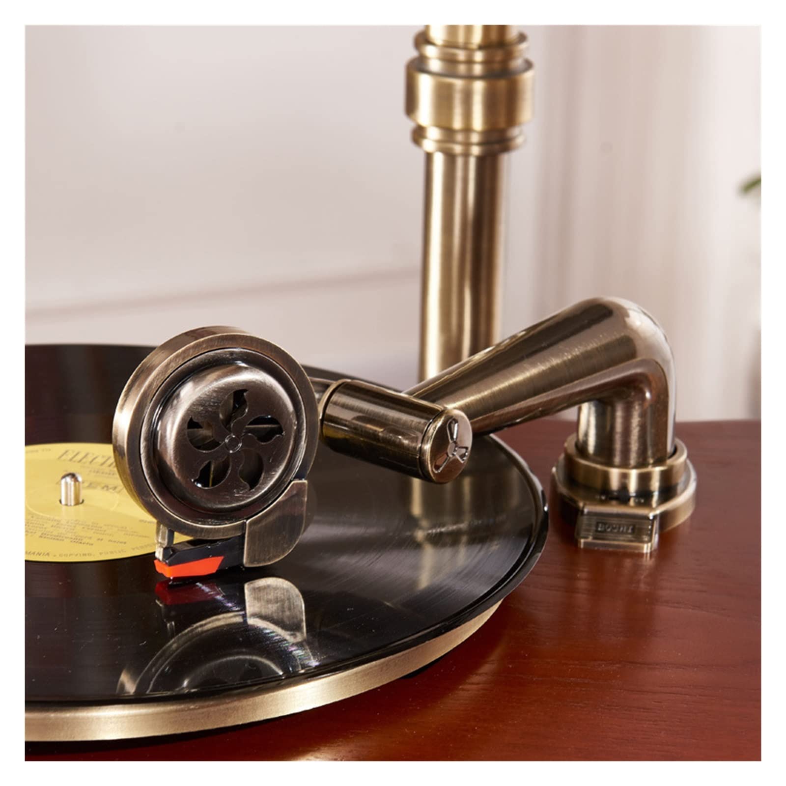 Música for el hogar Sonido Fonógrafo Altavoz Retro Reproductor de discos de vinilo Jukebox Sala de estar de estilo europeo Muebles for el hogar Subwoofer Reproductor de discos de vinilo con altavoz