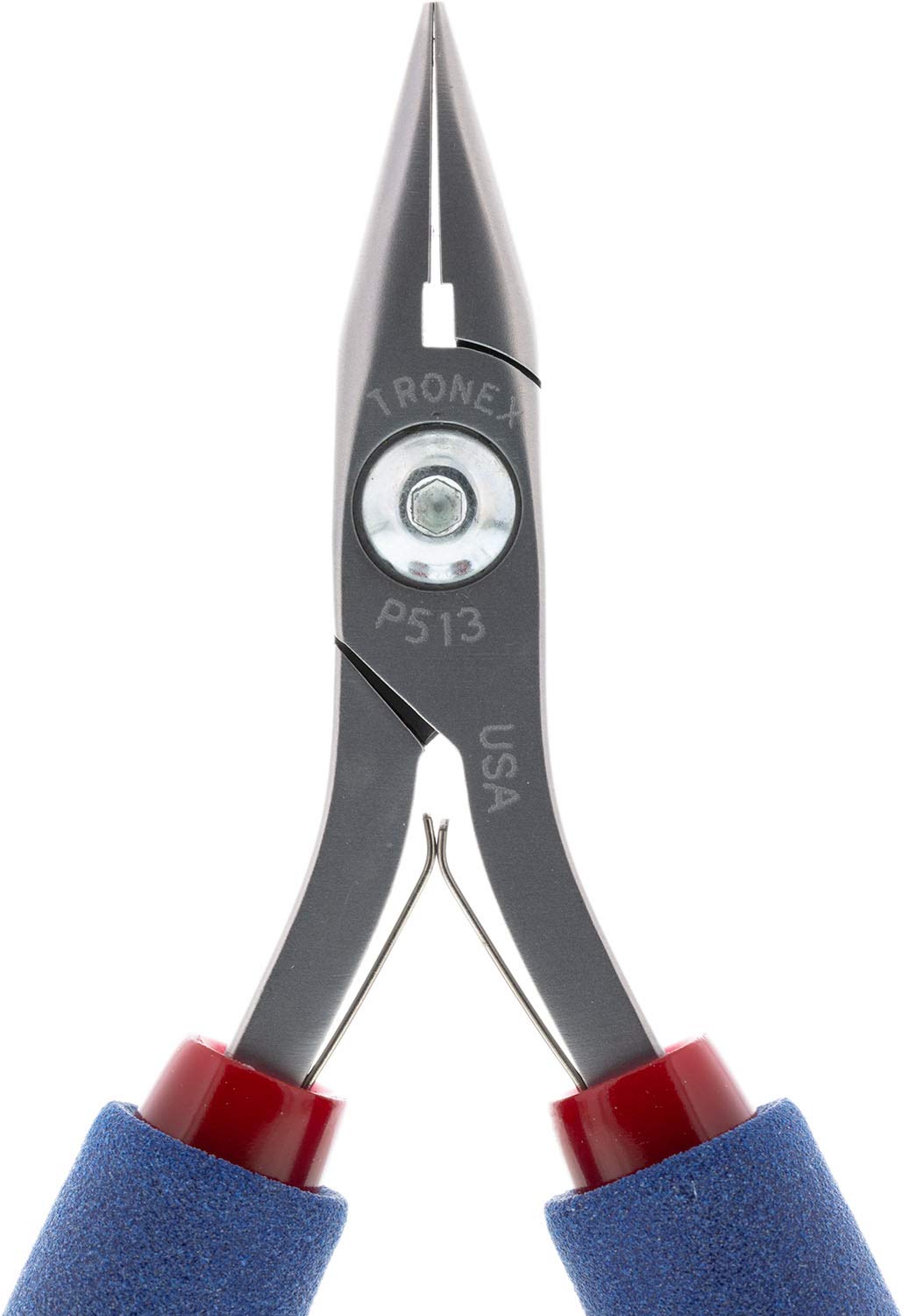 Tronex Model 513 Chain Nose Pliers, Short, Smooth Jaw - Standard Handles