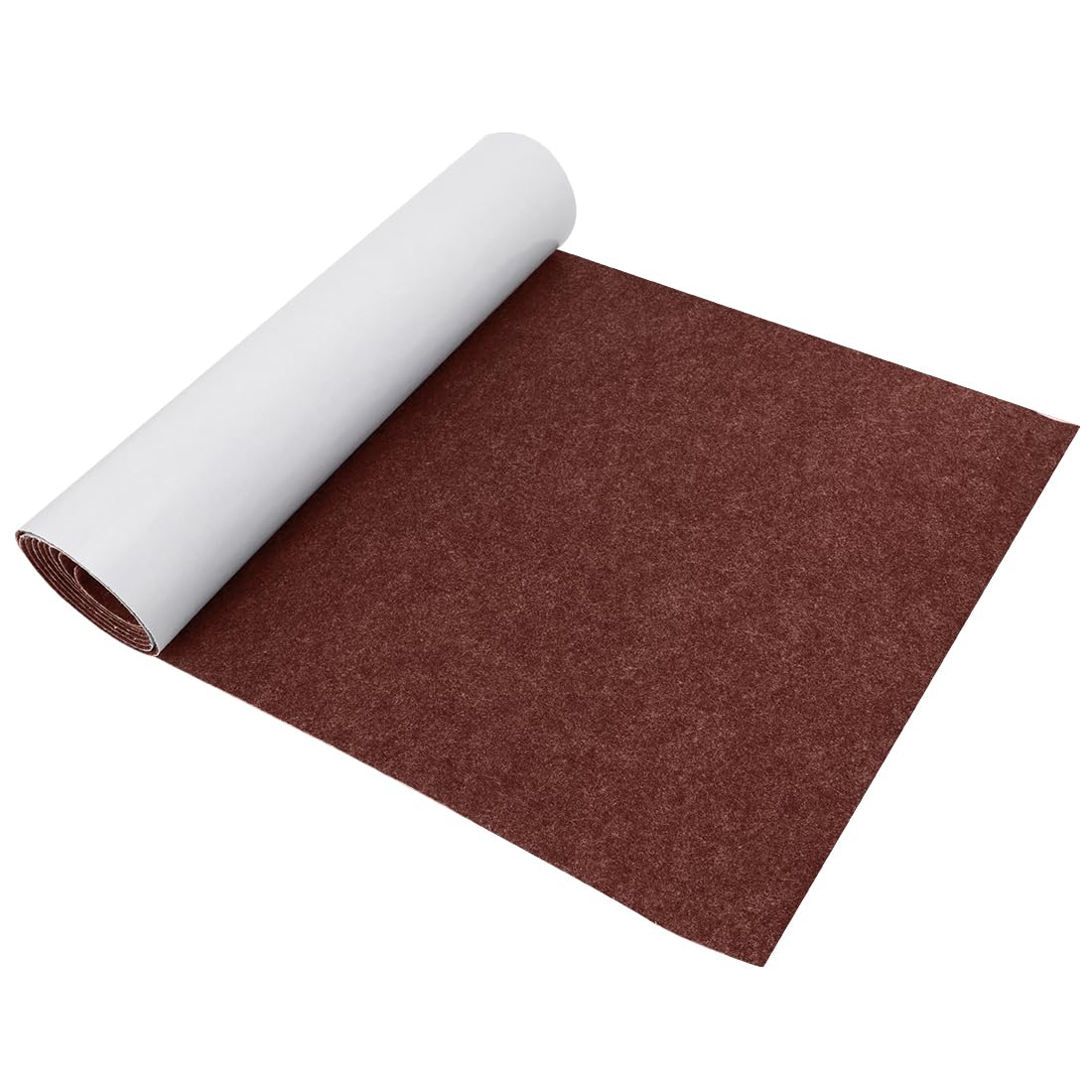 Gohytal Filz Selbstklebend Braun 1mm, 40x220cm Selbstklebender Filz, Filzstoff Selbstklebend, Klebefilz, Filzstoff zum Kleben, Filzmatte Selbstklebender für DIY Auto Box Liner, Camper, Kfz, Möbel