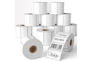 12 Rolls of 1000 2-1/4 x 1-1/4 Inch Direct Thermal Perforated Shipping Labels