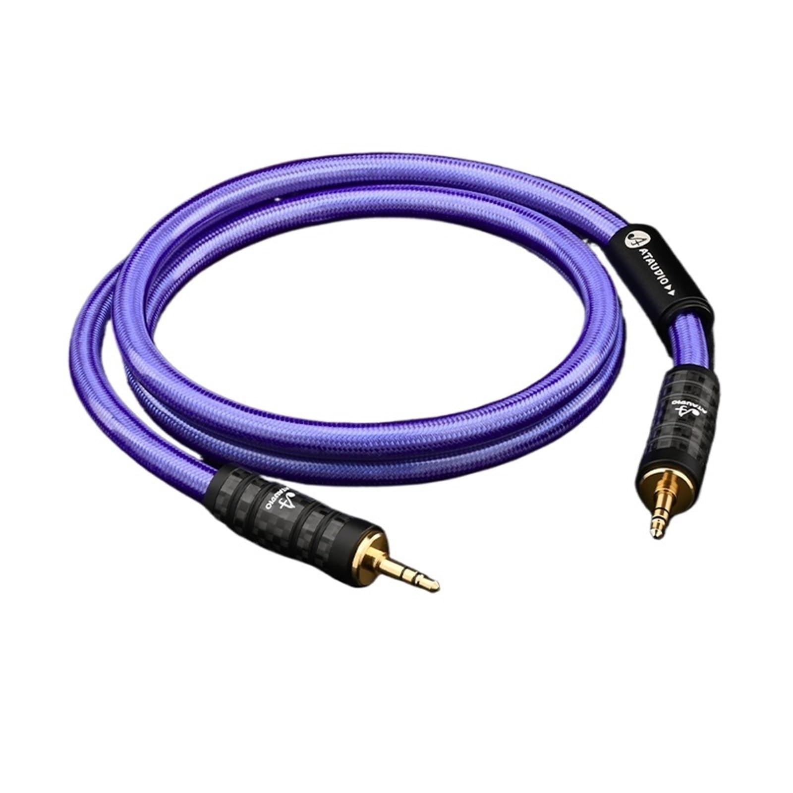 HiFi 3,5 mm męski na męski pomocniczy kabel audio 3,5 mm posrebrzany stereo do samochodu, telefonu, słuchawek, kabel połączeniowy. (3m)