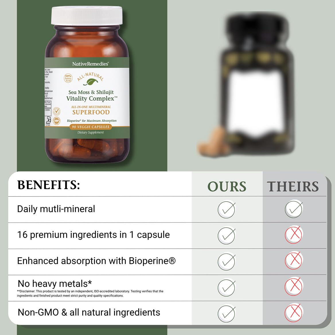 Native Remedies Sea Moss & Shilajit Complex - Natural Energy & Immune — Amazon image 5