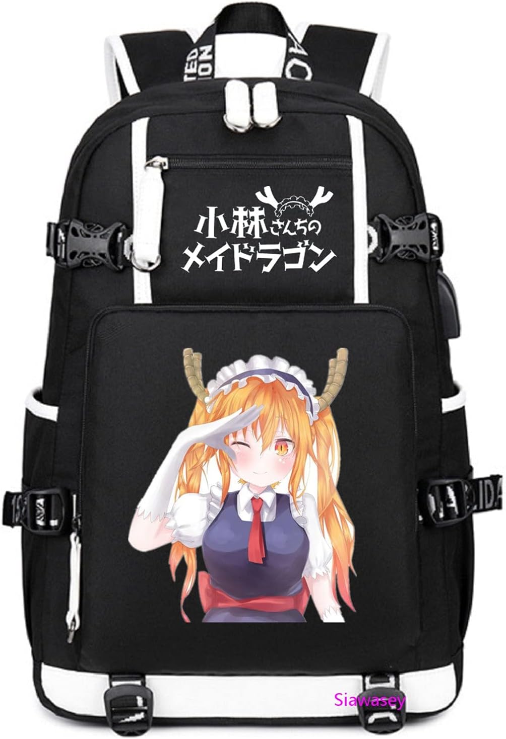 ISaikoy Anime Miss Kobayashi's Dragon Maid Backpack Satchel Bookbag Daypack School Bag Shoulder Bag Style4