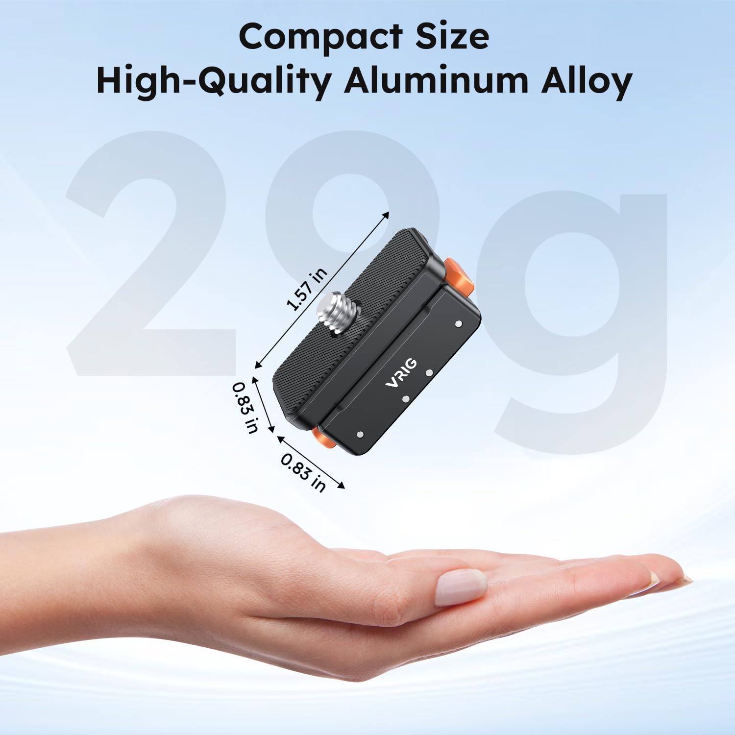 VRIG Magnetic Quick Release Mount for Insta360 Ace Pro/Ace Pro2/X5/X4/X3 Magnetic Mount Base Insta360 Accessories Aluminum Alloy Tripod Adapter,Compatible with Other 1/4” Devices